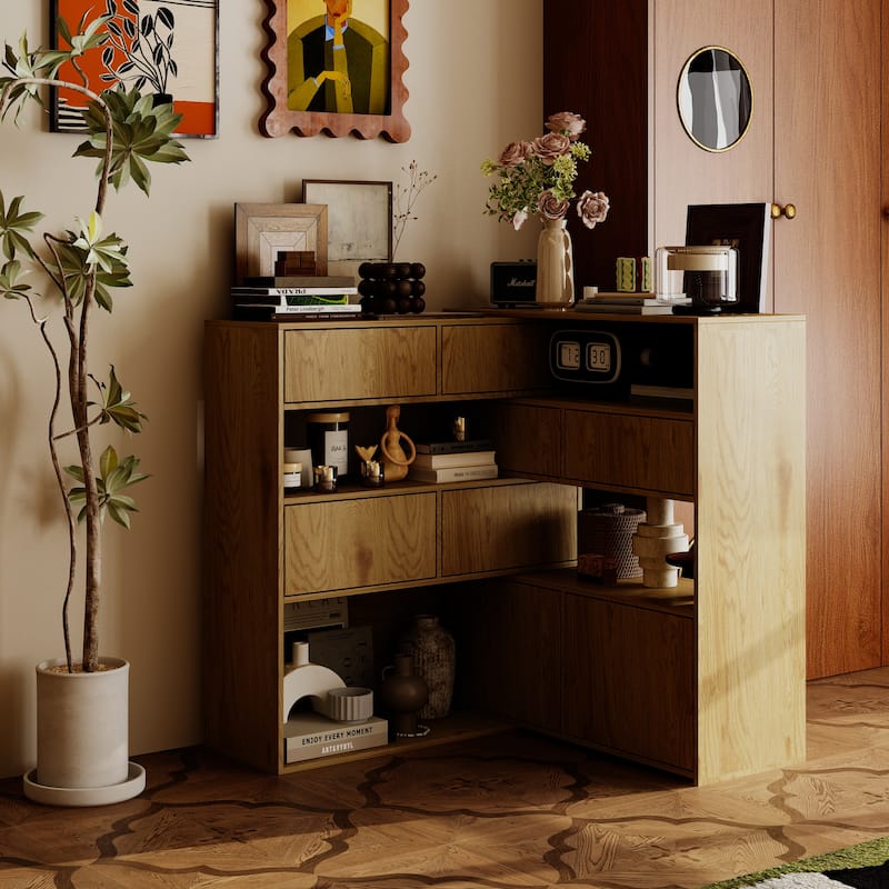 Versatile Wooden Storage Cabinet Side Cabinet