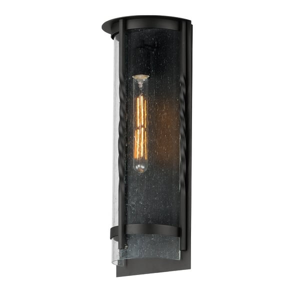 slide 2 of 4, Maxim 30193 Foundry 20" Tall Outdoor Wall Sconce Black