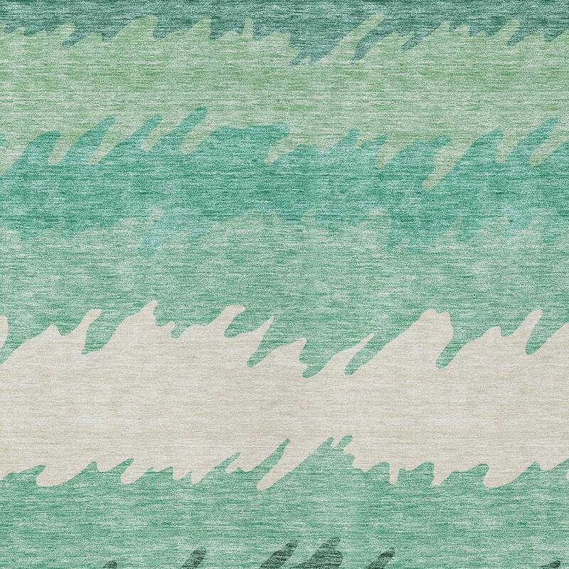 HomeRoots Striped Transitional Rectangle Outdoor Rug
