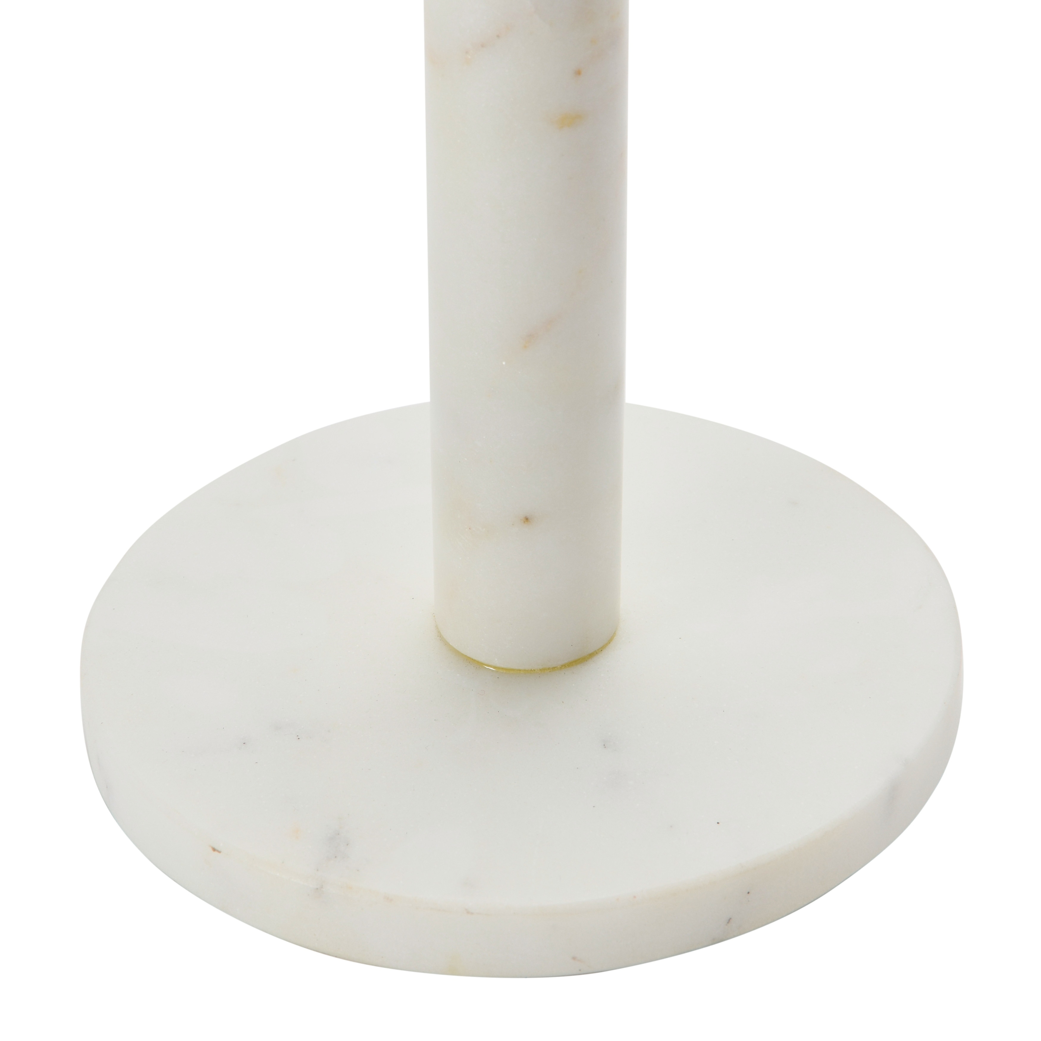 Marble Paper Towel Holder with Brass Accent Band 6.0