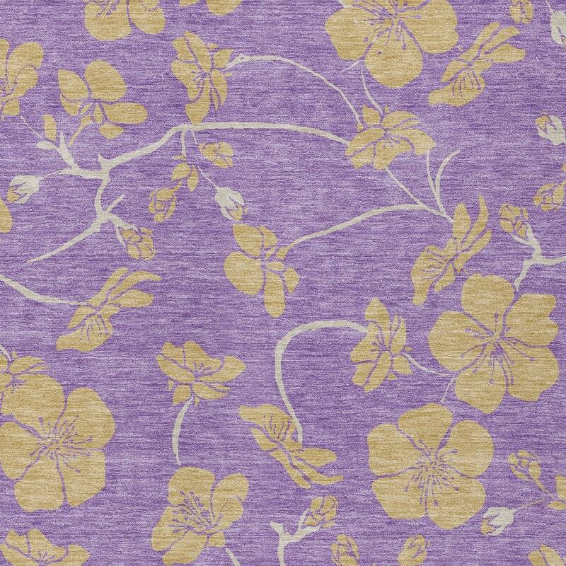 HomeRoots Floral Transitional Rectangle Outdoor Rug