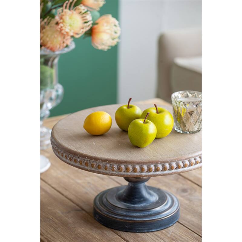 Wooden Display Stand with Beaded Trim