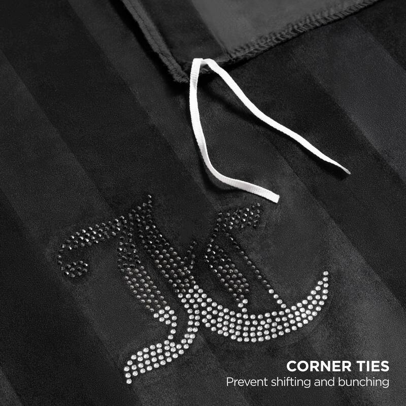 Juicy Couture Jenny Velour Striped Jacquard Duvet Sets