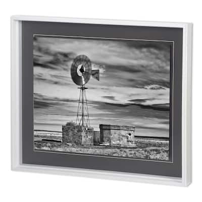 Custom B&W Desert View VI Framed Art Print