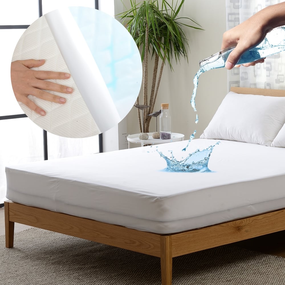 Cheer Collection Knitted Fabric Waterproof Mattress Protector