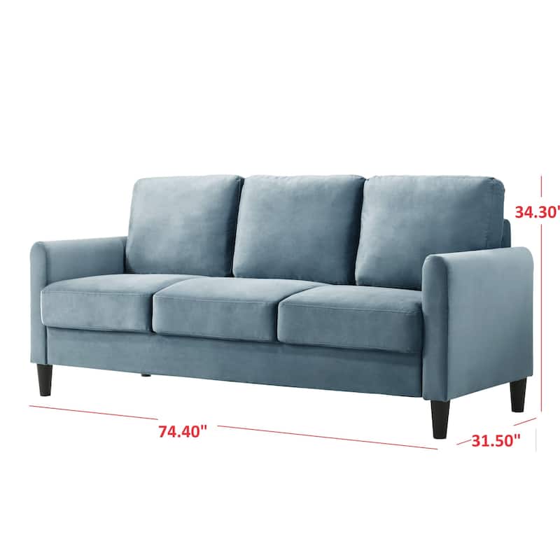 Clayfell Airell Velvet Arm Living Room Set