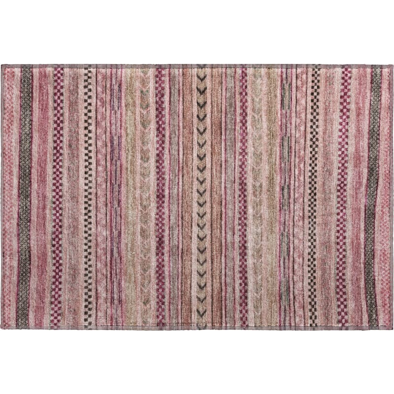 Premium Washable Super Soft Boho Stripes Mayfield Rug