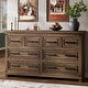 preview thumbnail 12 of 16, 8 Drawers Dresser Chests for Bedroom, 55" Wide Wood Rustic Chest of Drawers