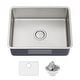 preview thumbnail 71 of 87, KRAUS Dex Stainless Steel Single Bowl Undermount Kitchen Bar Sink