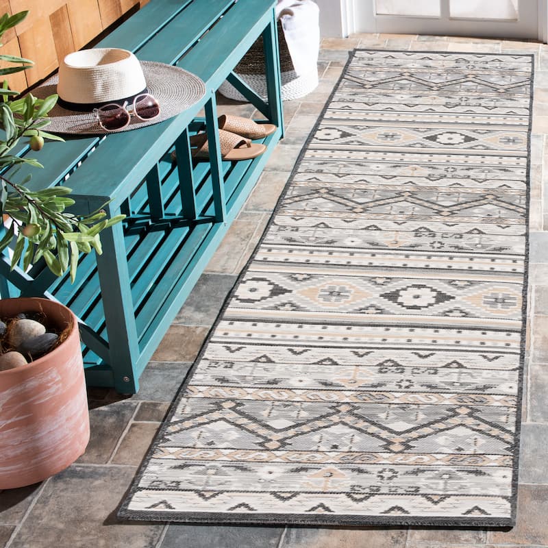 SAFAVIEH Sunrise Lilijana Indoor/Outdoor Waterproof Rug - 2' x 8' Runner