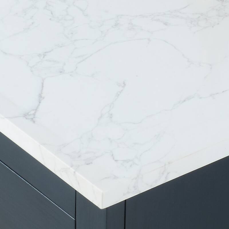 Altair Gazsi Bathroom Vanity with Composite Stone Countertop without Mirror