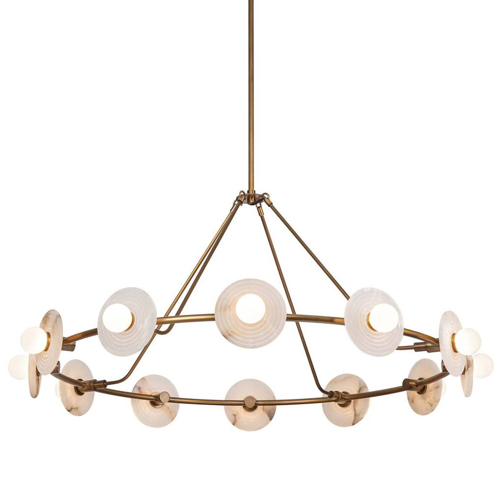 Alora Lighting CH346046 Dahlia 47" Wide LED Ring Chandelier