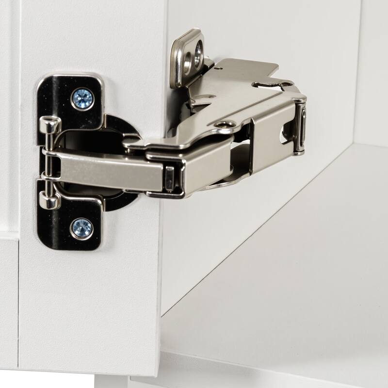 Bathroom Mirror Cabinet - Two Door Wall Cabinet Vanity Mirror Cabinet with Facial Tissues Slot and Multifunctional Storage