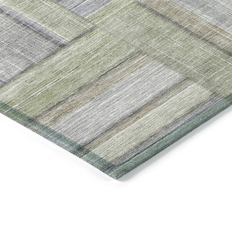 Machine Washable Indoor/ Outdoor Modern Weave Chantille Rug