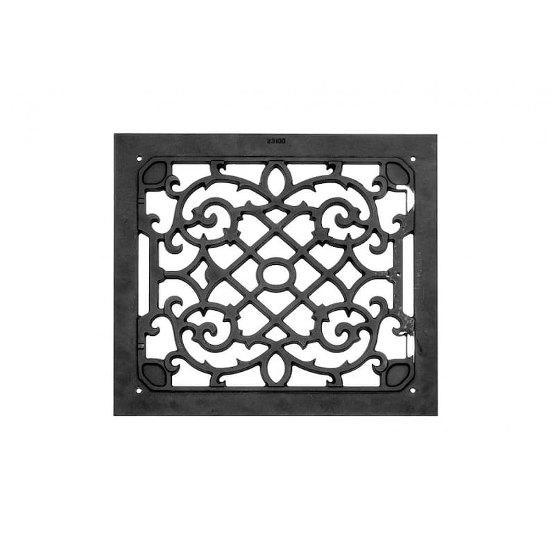 4 Air Grilles Black Cast Aluminum Rustproof Set of 4 | Renovator's Supply
