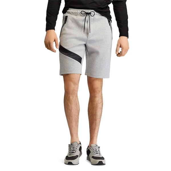 grey walking shorts