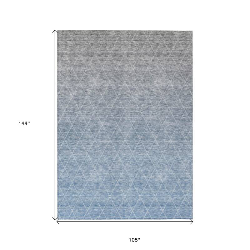 HomeRoots Geometric Transitional Rectangle Outdoor Rug