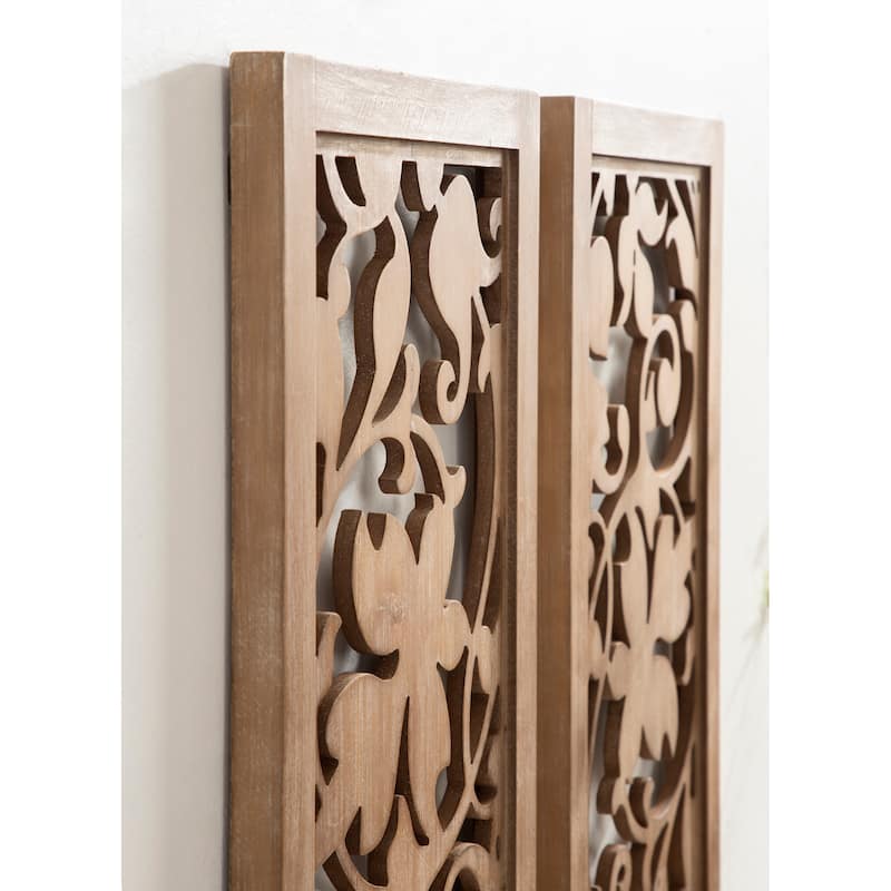 Kate and Laurel Lynnea Wall Art Plaque Set