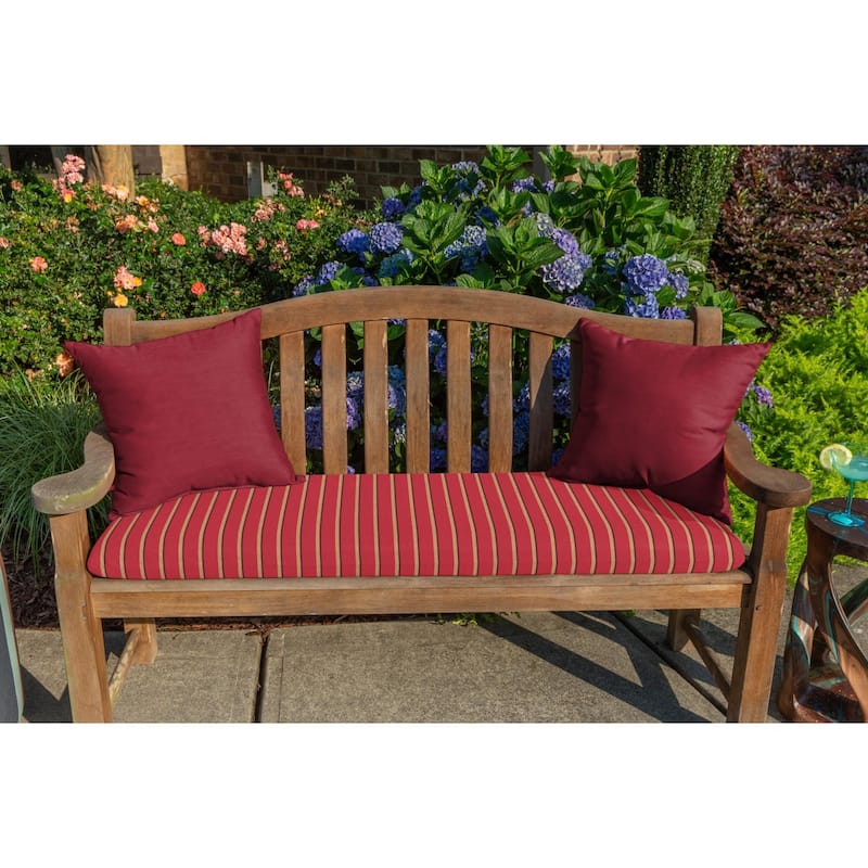 20 inch square Sunbrella stripe seat pad (2 pack)