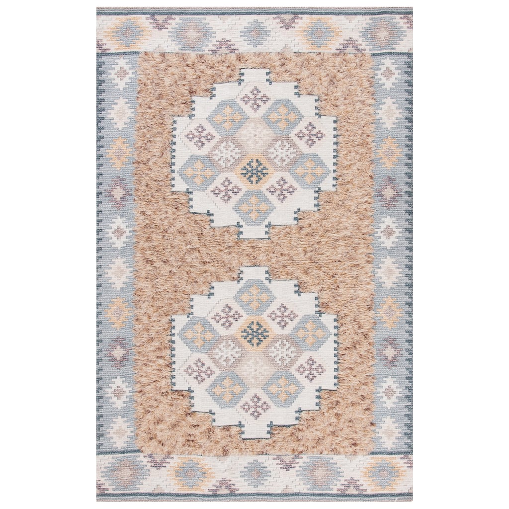 SAFAVIEH Handmade Saffron Katerina Modern Tribal Cotton Rug