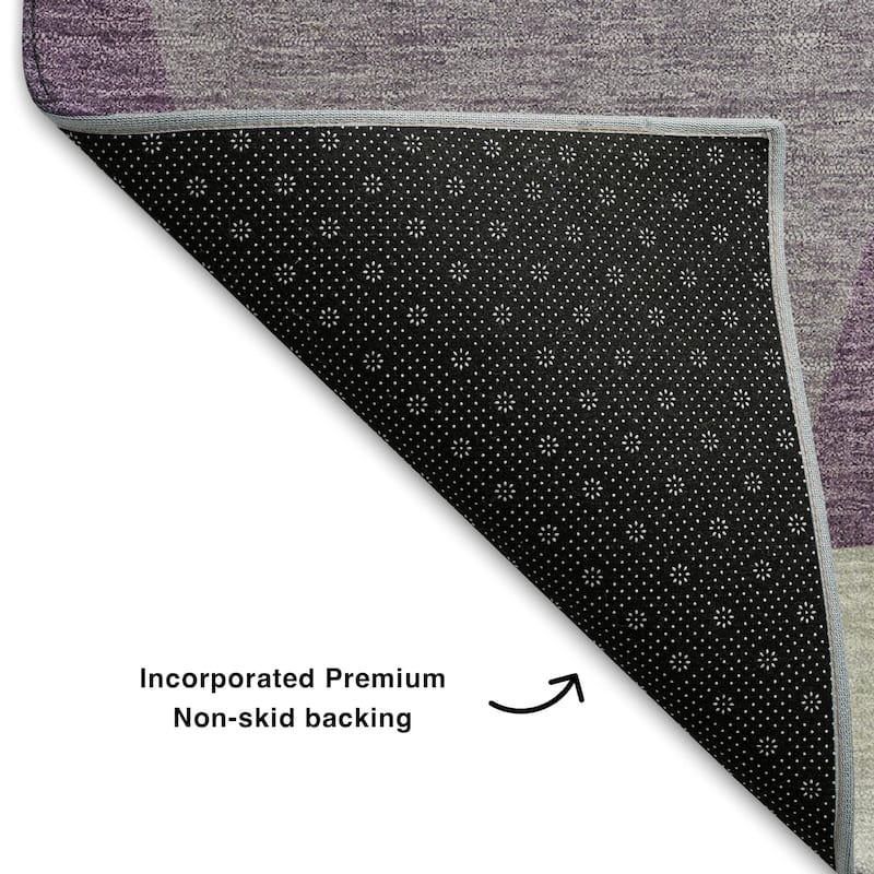 Premium Washable Super Soft Contemproary Retro Mayfield Rug