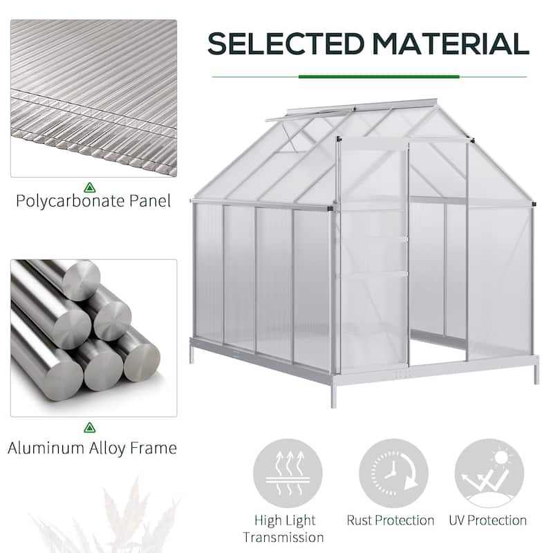 Greenhouse with Adjustable Roof Vent