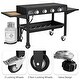 preview thumbnail 9 of 7, 60000BTU 4 Burner Foldable Outdoor Propane Gas Grill with Wheels