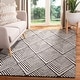 preview thumbnail 2 of 11, SAFAVIEH Handmade Micro-Loop Hinderike Wool Rug 3' x 5' - Charcoal/Ivory - Rectangle