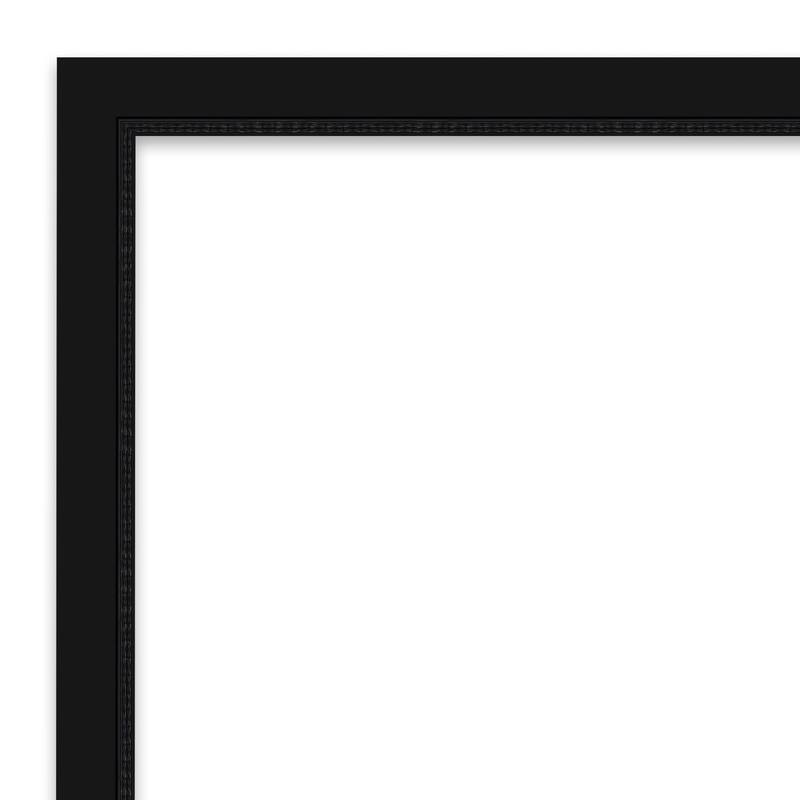 Avon Black Narrow Framed White Corkboard Bulletin Board, Organization Board, Pin Board