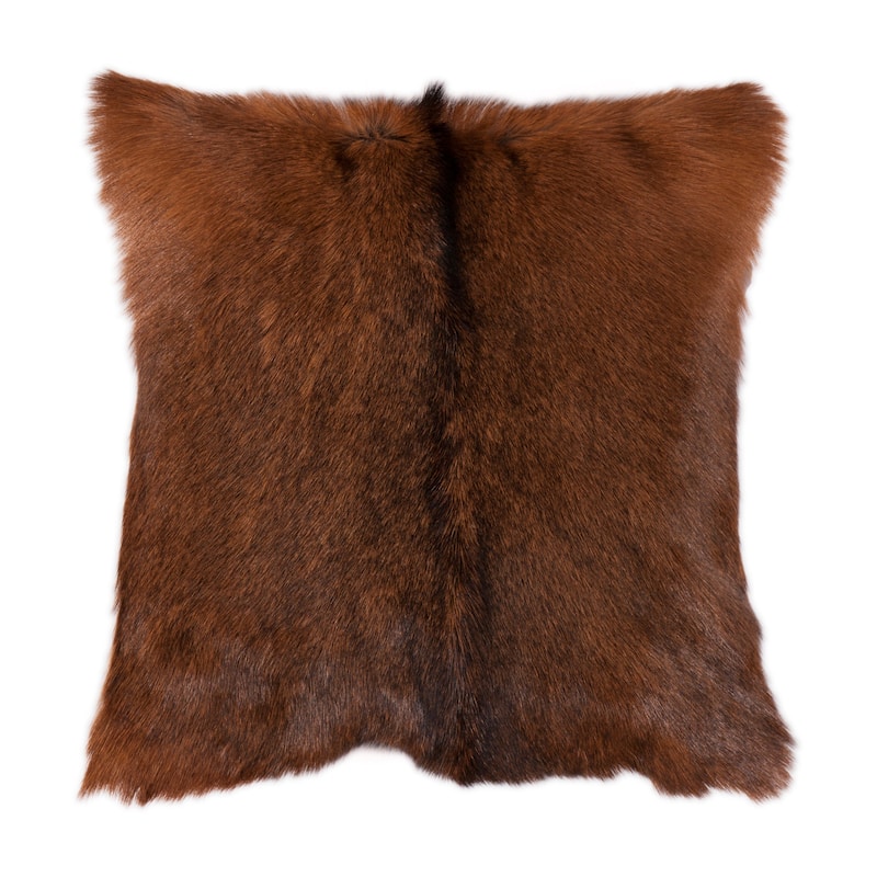 HiEnd Accents Axis Design Hide Throw Pillow, 18" x 18", 1PC