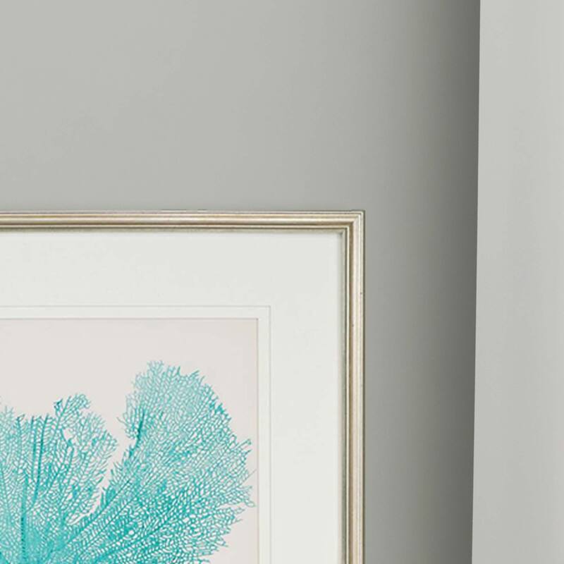 Sea Fan II S/3 Framed Art Giclee Under Glass - Blue