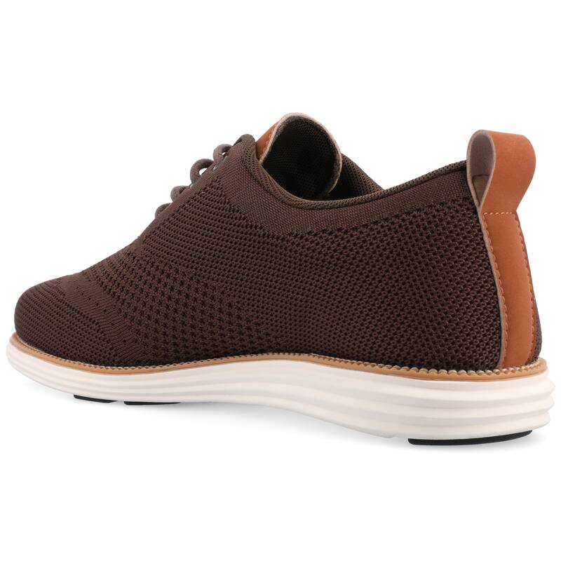 Vance Mens Medium and Wide Width Mens Ezra Knit Wingtip Dress Shoe