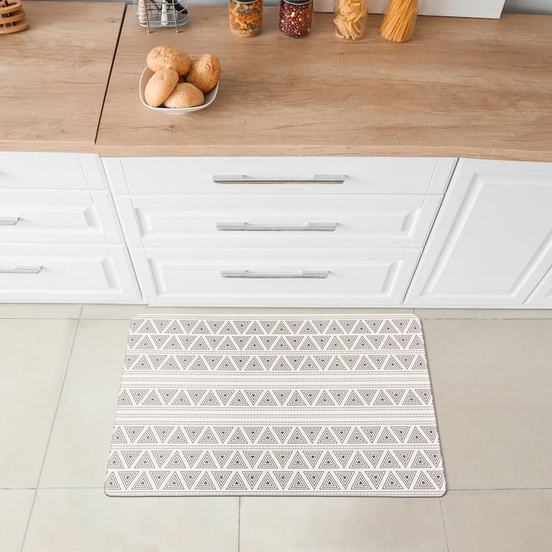 World Rug Gallery Boho Geometric Anti-Fatigue Standing Mat