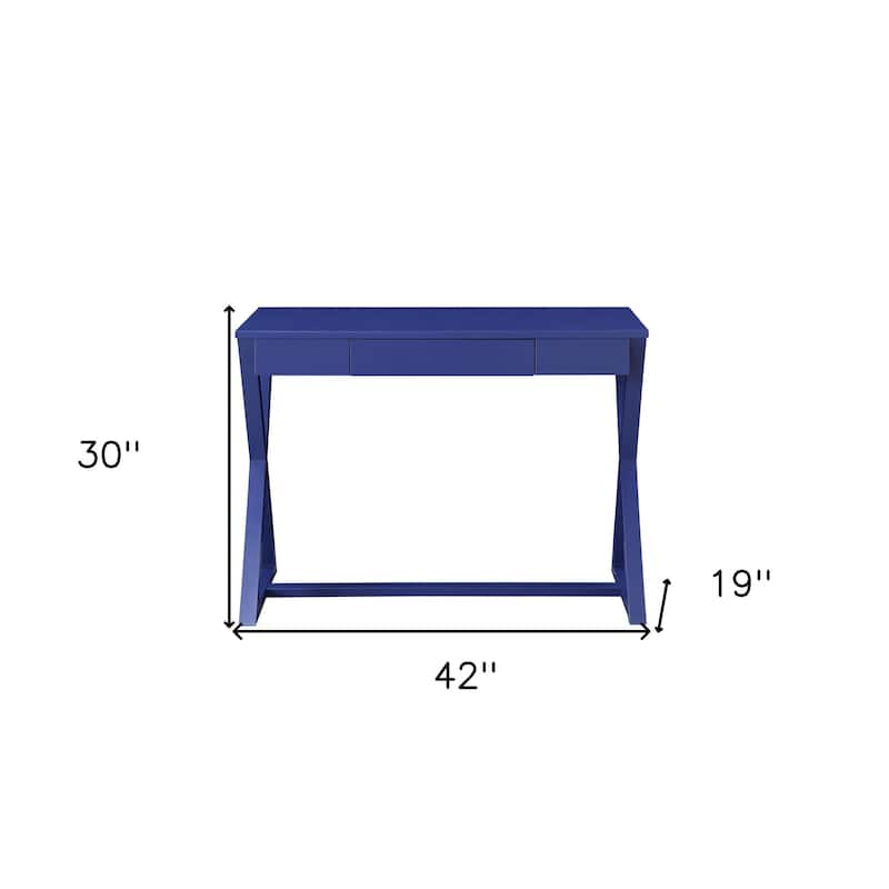 42" Blue Writing Desk