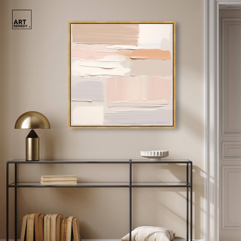 Roseate Cream Tones III Canvas by Art Remedy