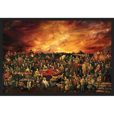 Enhance your surroundings with Personalities In History Framed Poster - 24 x 36 Inch