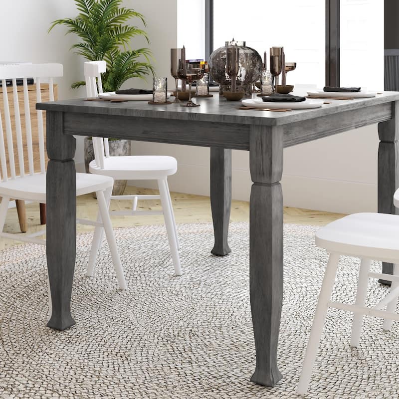 Classic Wood Dining Table with Decorative Sculpted Legs