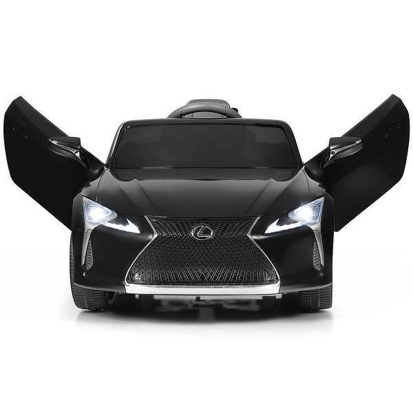 slide 2 of 9, Costway 12V Kids Ride on Car Lexus LC500 Licensed Remote Control - 42''x24.5''x17.5'' Black - 42''x24.5''x17.5'' - Kids