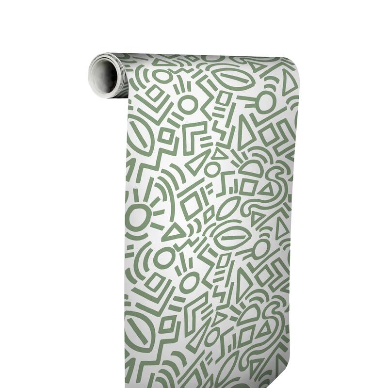 Aelfie Sage Doodle Abstract Peel & Stick Wallpaper