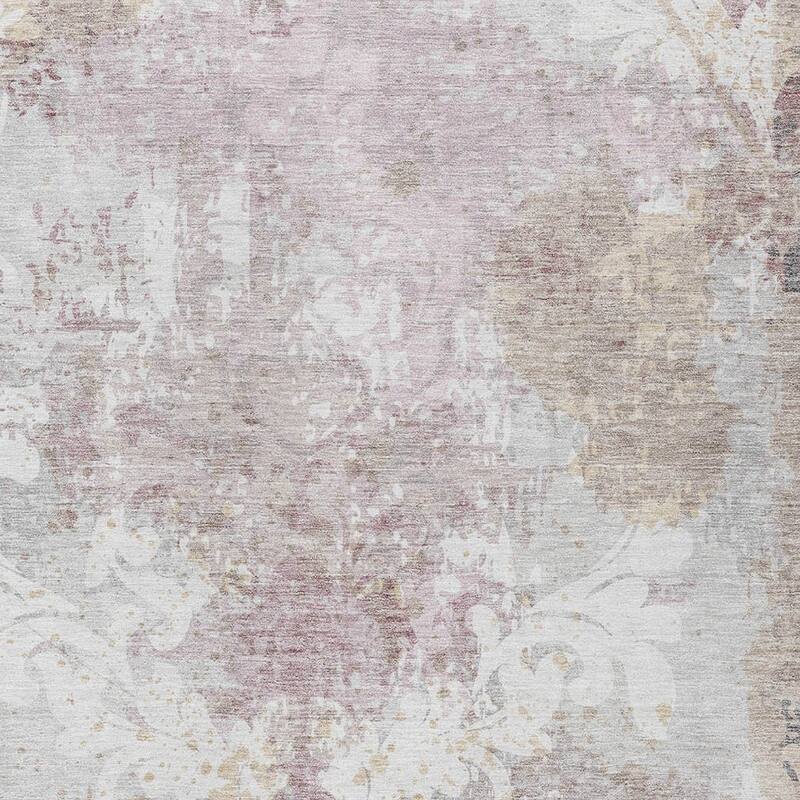 HomeRoots Damask Transitional Rectangle Outdoor Rug