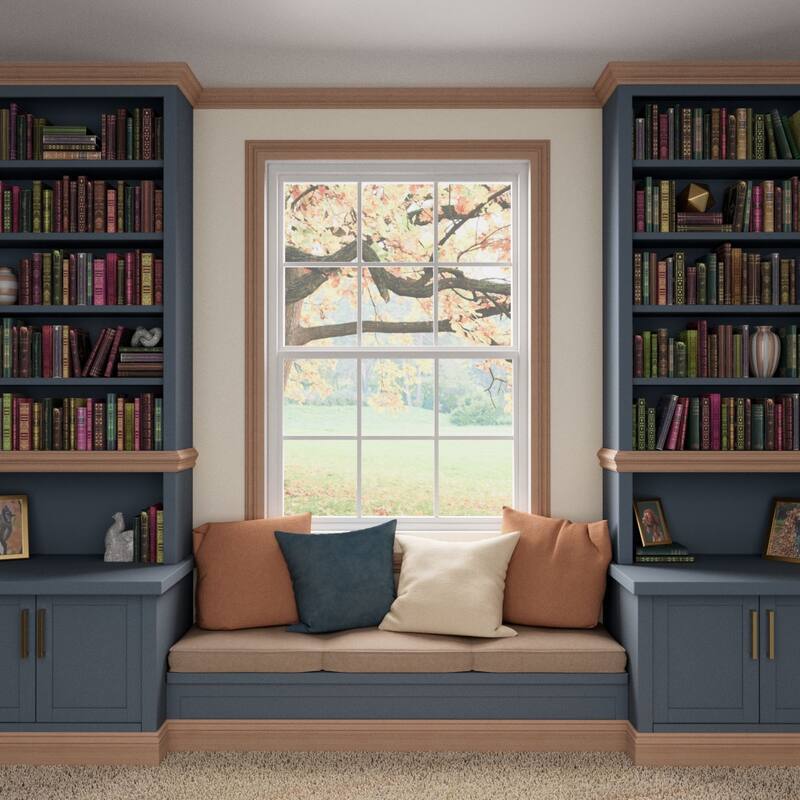 WM217: 9/16-in D x 5-1/4-in W x 96-in L Americraft Solid Hardwood Stain Grade Base Moulding