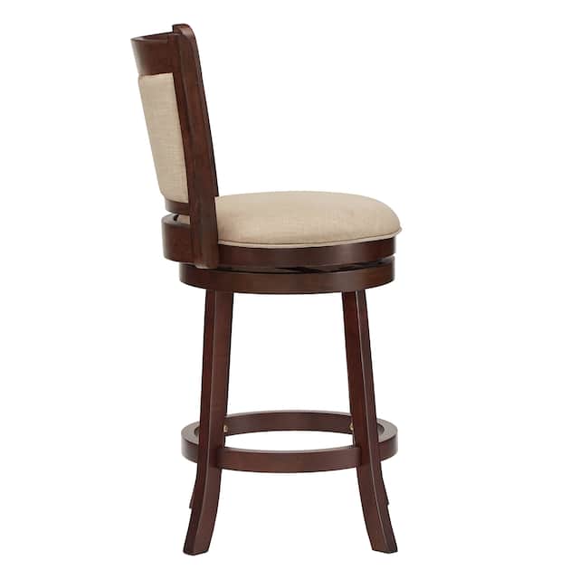 Verona Panel Back Swivel Counter Height Stool by iNSPIRE Q Classic