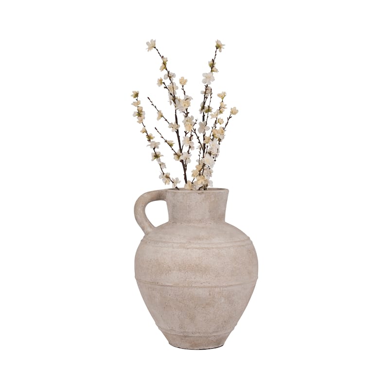 Sagebrook Home Elegant Ceramic Vase - Timeless Tabletop Accent Piece, Single Pack