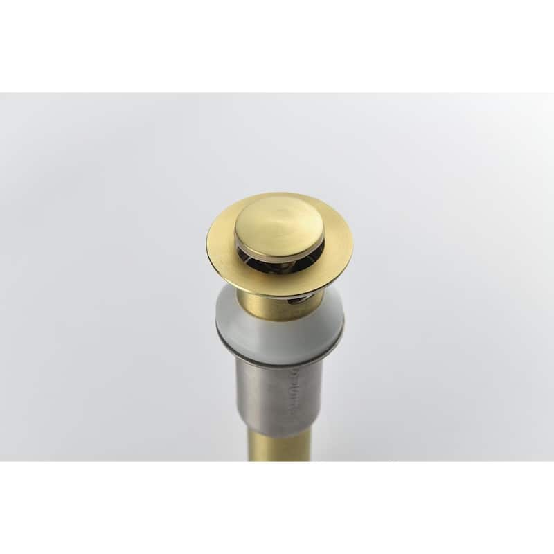 2 Handle Center Lead Free Bathroom Sink Faucet with Swivel Spout, Copper Pop Up Drain and 2 Water Supply Lines