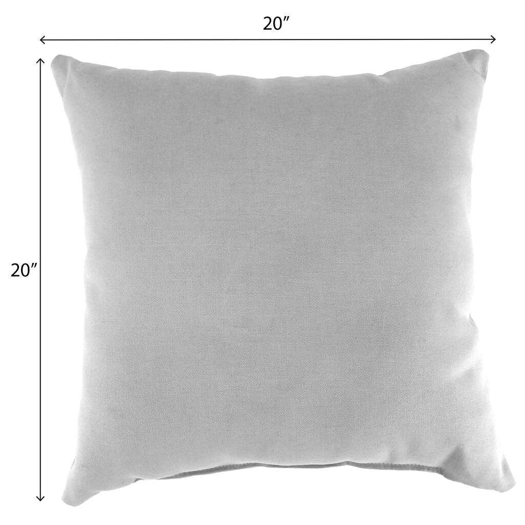 20" x 20" Outdoor Throw Pillow with Welt - Set of 2 - 20'' L x 20'' W x 5'' H