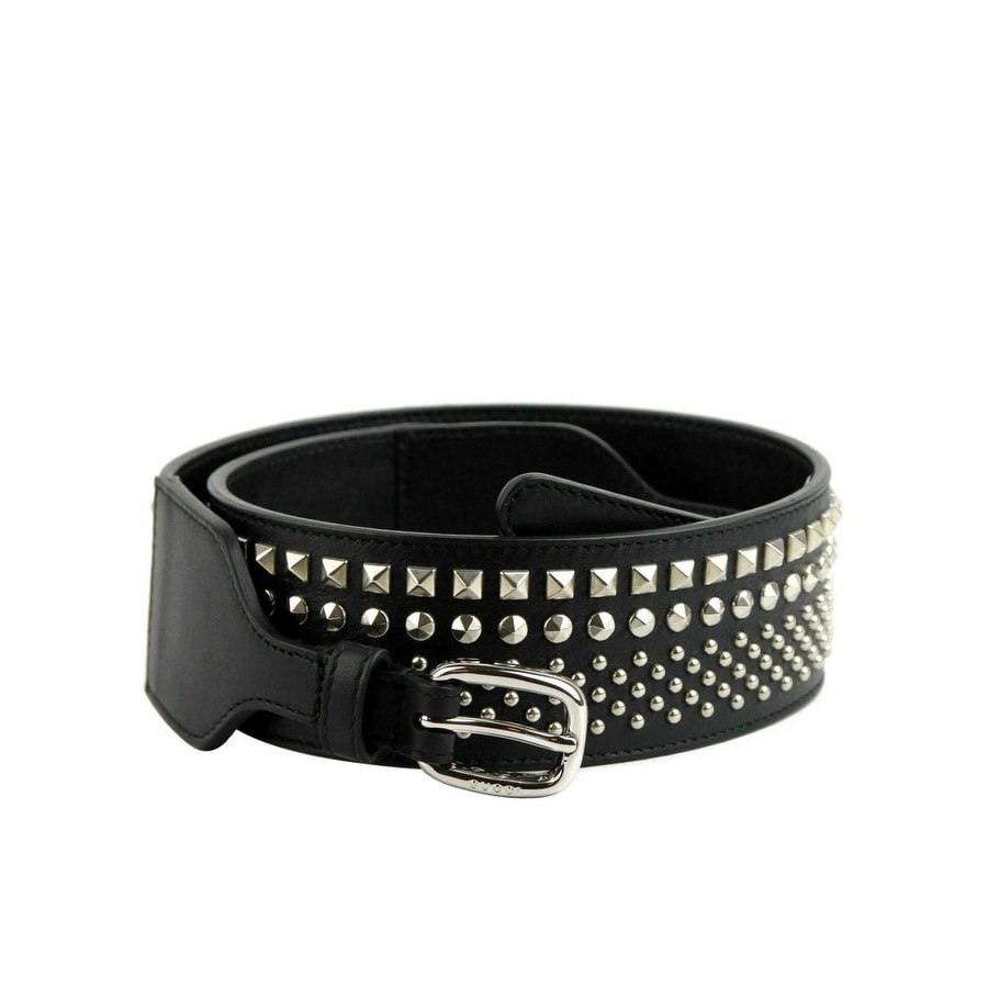 Gucci Women's Black Leather Studded 