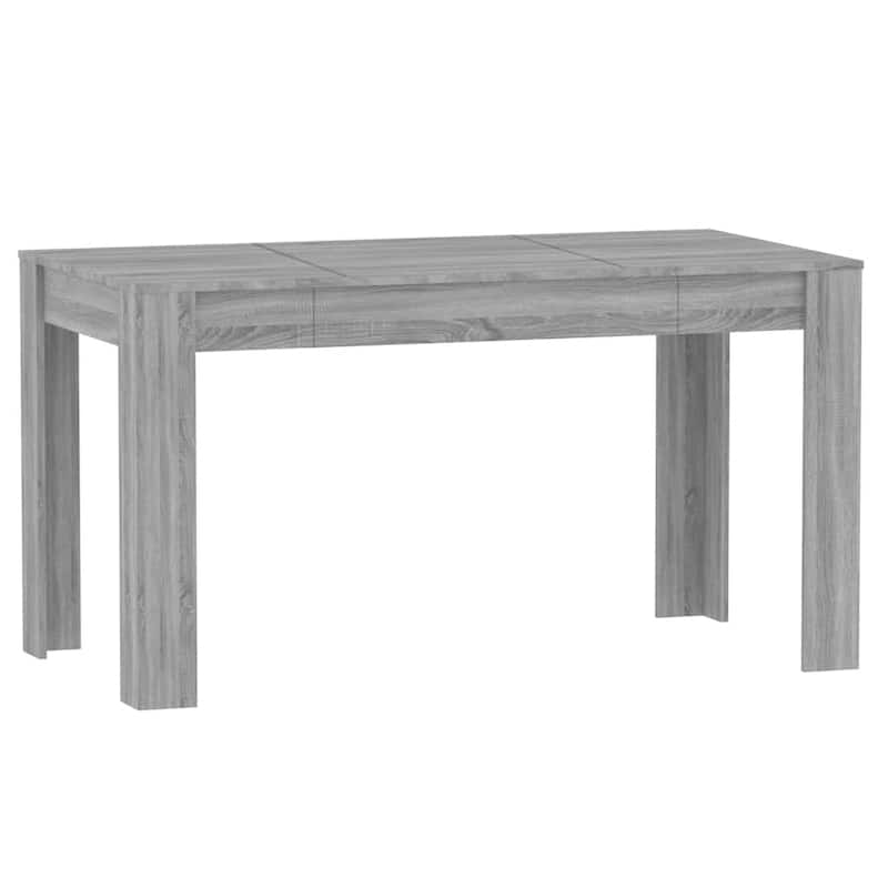 vidaXL Dining Table Grey Sonoma Engineered Wood 55.1 x 29.3 x 29.9 in - 29.3 x 55.1 x 29.9 in
