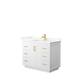 Option White, Gold Trim, Giotto Quartz Top