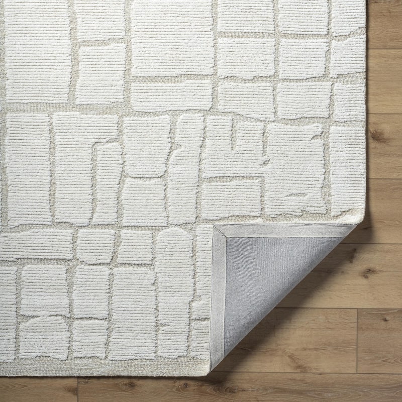 Scott Casual Abstract Wool Area Rug