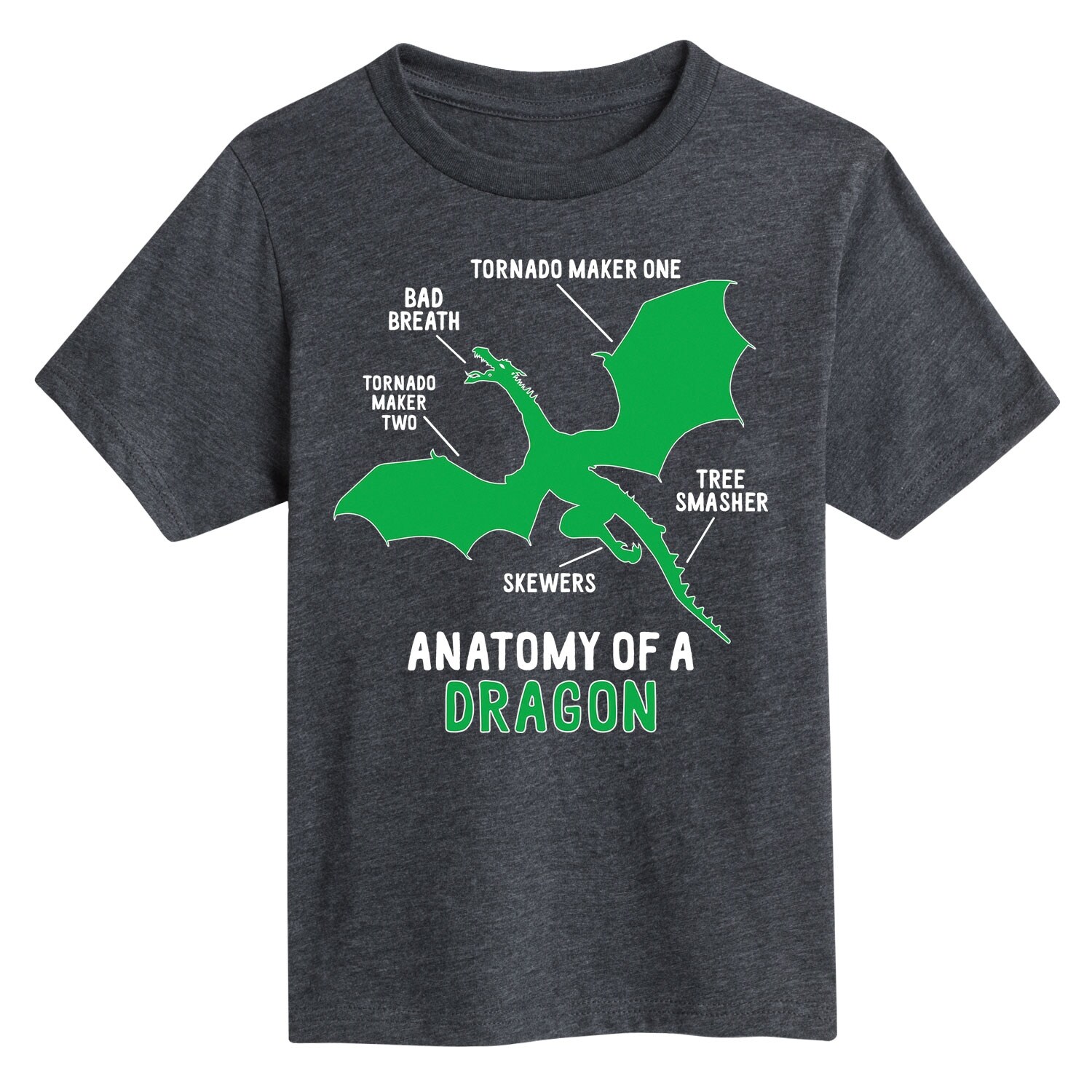 Shop Anatomy Of A Dragon Youth Short Sleeve Tee Overstock 24329048